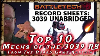 Top 10 Mechs of the 3039 Record Sheets Unabridged