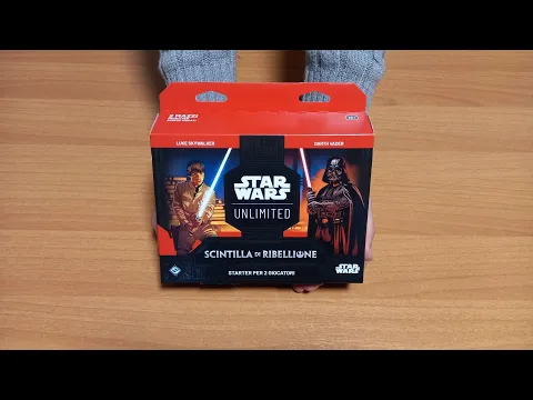 Unboxing dello Starter Set di Star Wars Unlimited - Scintilla di Ribellione