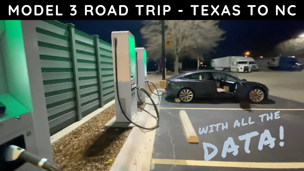 Tesla Road Trip Texas to North Carolina Model 3 Performance