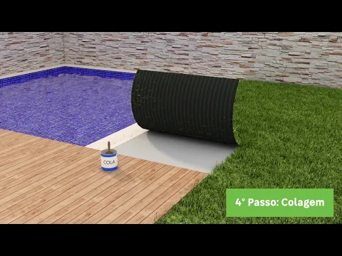 Grama Sintética Plástica Verde Zante 20mm Rolo 1x5m