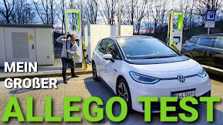 Allego Test im ID.3. Lotterie für Elektroautos? Ich mache den Test!
