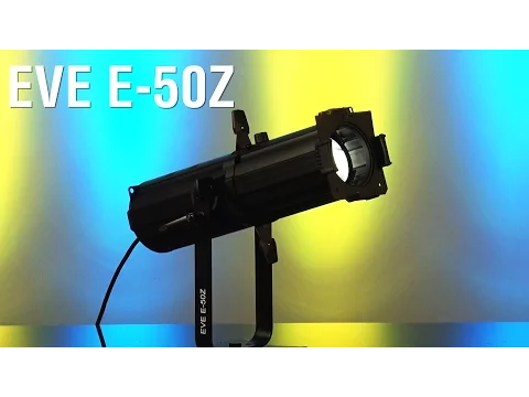 Product video thumbnail for Chauvet EVE E-50Z 50-Watt LED Ellipsoidal Light in White