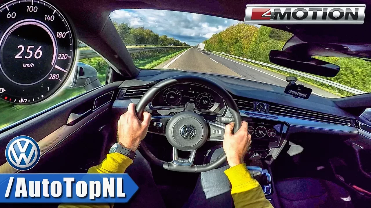 VW Arteon 2.0 TSI 280HP AUTOBAHN POV • ACCELERATION & TOP SPEED • by AutoTopNL