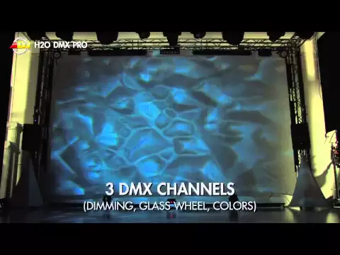Product video thumbnail for ADJ American DJ H2O DMX PRO IR LED Water Effect Light