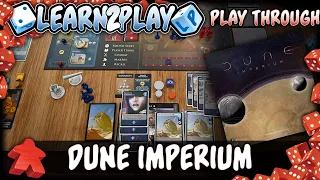 Learn to Play Presents: Dune Imperium solo Play Through