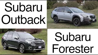 Subaru Outback or Subaru Forester? The 2022 Subaru comparison.