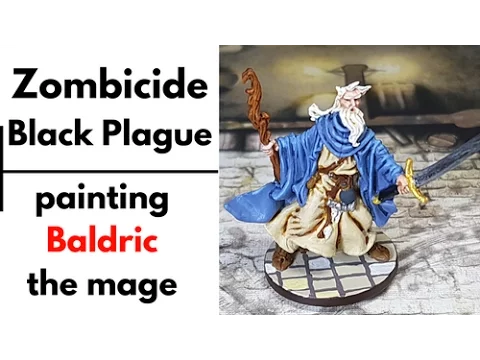Zombicide Black Plague painting - Baldric the mage