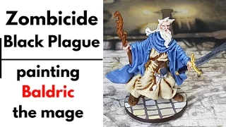 Zombicide Black Plague painting - Baldric the mage