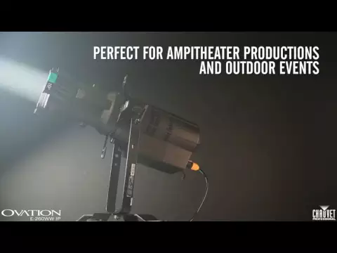 Product video thumbnail for Chauvet Ovation E-260WWIP IP65LED Ellipsoidal Light (Engine Only)