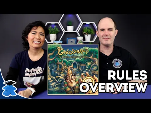 Gnoooomes: The Hunt for the Scepter of Valmora - Light Puzzle Deduction Board Game for Families