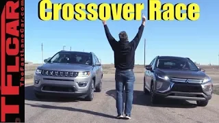 Not Even Close! Mitsubishi Eclipse Cross vs Jeep Compass Leisurely Drag Race