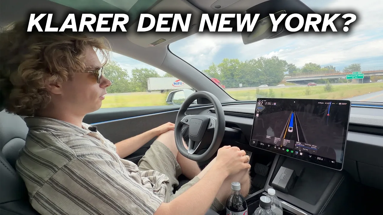 Vi prøver Tesla sin selvkjøring (FSD) i USA!