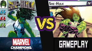 She-Hulk vs Expert She-Hulk | Marvel Champions Synthezoid Smackdown Playthrough