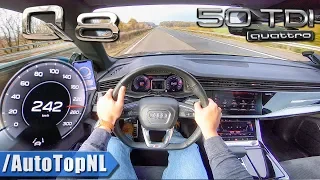 AUDI Q8 50 TDI Quattro 242km/h AUTOBAHN POV by AutoTopNL