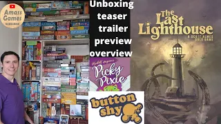 The Last Lighthouse solo Scott Almes board game wallet Button Shy AmassGames boardgame microgame