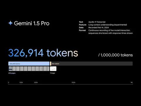 Reasoning across a 402-page transcript | Gemini 1.5 Pro Demo