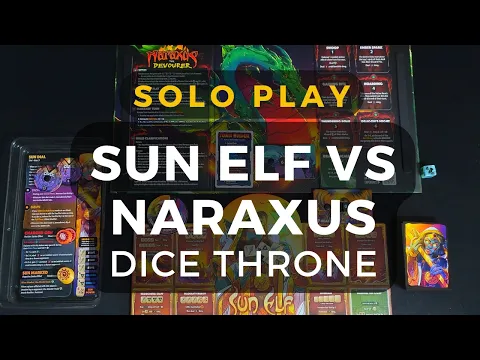 Dice Throne Vanguard: Sun Elf vs Naraxus Solo Gameplay | DaniCha