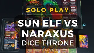 Dice Throne Vanguard: Sun Elf vs Naraxus Solo Gameplay | DaniCha
