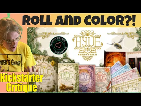 HYVE: A roll-and-color beehive simulator. - Nice Box Insert! - Kickstarter Critique Review