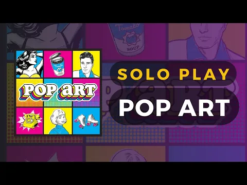 Pop Art Board Game - Solo Playthrough | DaniCha