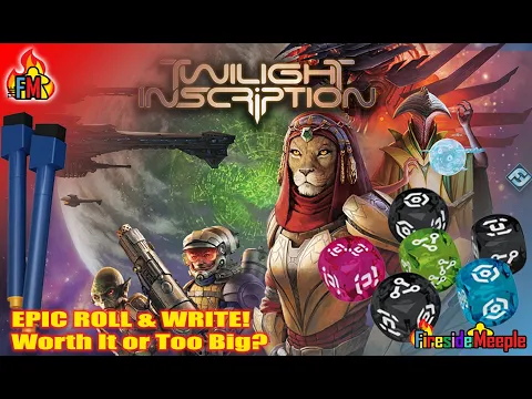 Twilight Inscription - Epic roll and write - by Fantasy Flight Games - Unboxing and Review