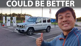 Mercedes G580 and EQS SUV Maybach charging test