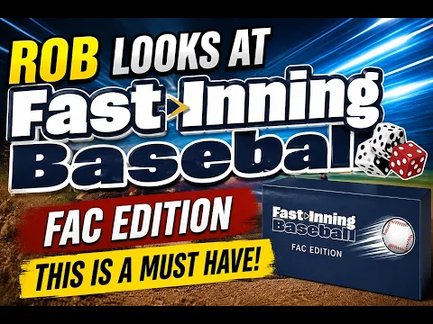 Rob looks at fast inning baseball! An absolute must have!