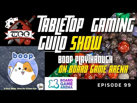 Tabletop Gaming Guild Show: Boop. Playthrough on Board Game Arena