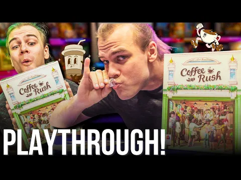 Opening our own Cafe! Coffee Rush Boardgame Playthrough