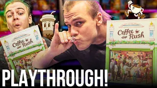 Opening our own Cafe! Coffee Rush Boardgame Playthrough