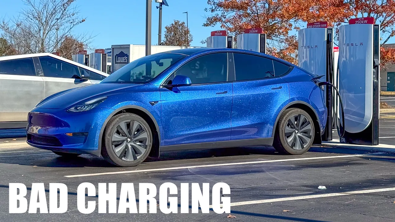 Slow Charging! - 10% Road Trip Challenge in Model Y w/4680 Pack