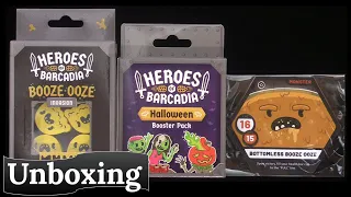 Heroes of Barcadia: Halloween Booster Pack & Booze Ooze Invasion - Unboxing