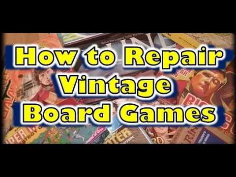 How to Repair and Restore Vintage Board, Tabletop & Role-playing Games