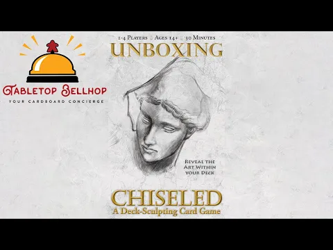 Chiseled Unboxing, look inside the box of Chiseled a deck sculpting card game, reverse deck building