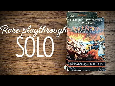 Ascension - Solo playthrough - A classic deckbuilding game.