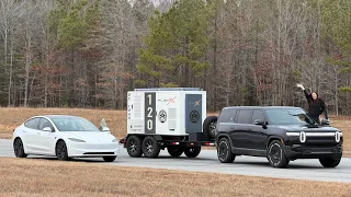 What Happens When FSD Runs Out Of Charge? Tesla Model 3 Long Range RWD (Premium) Run To Zero
