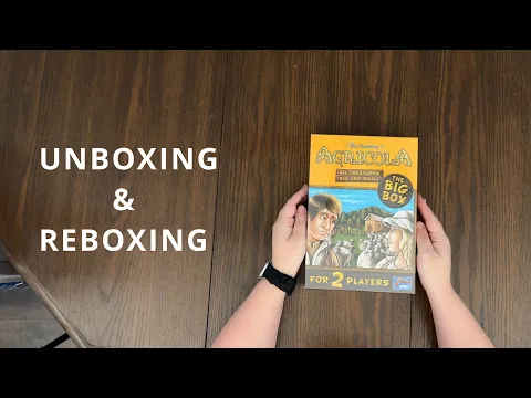 Agricola: All Creatures Big and Small Big Box Board Game Unboxing & Reboxing - See What's In The Box