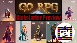 Board At Home Plays: Go RPG (Kickstarter Preview)