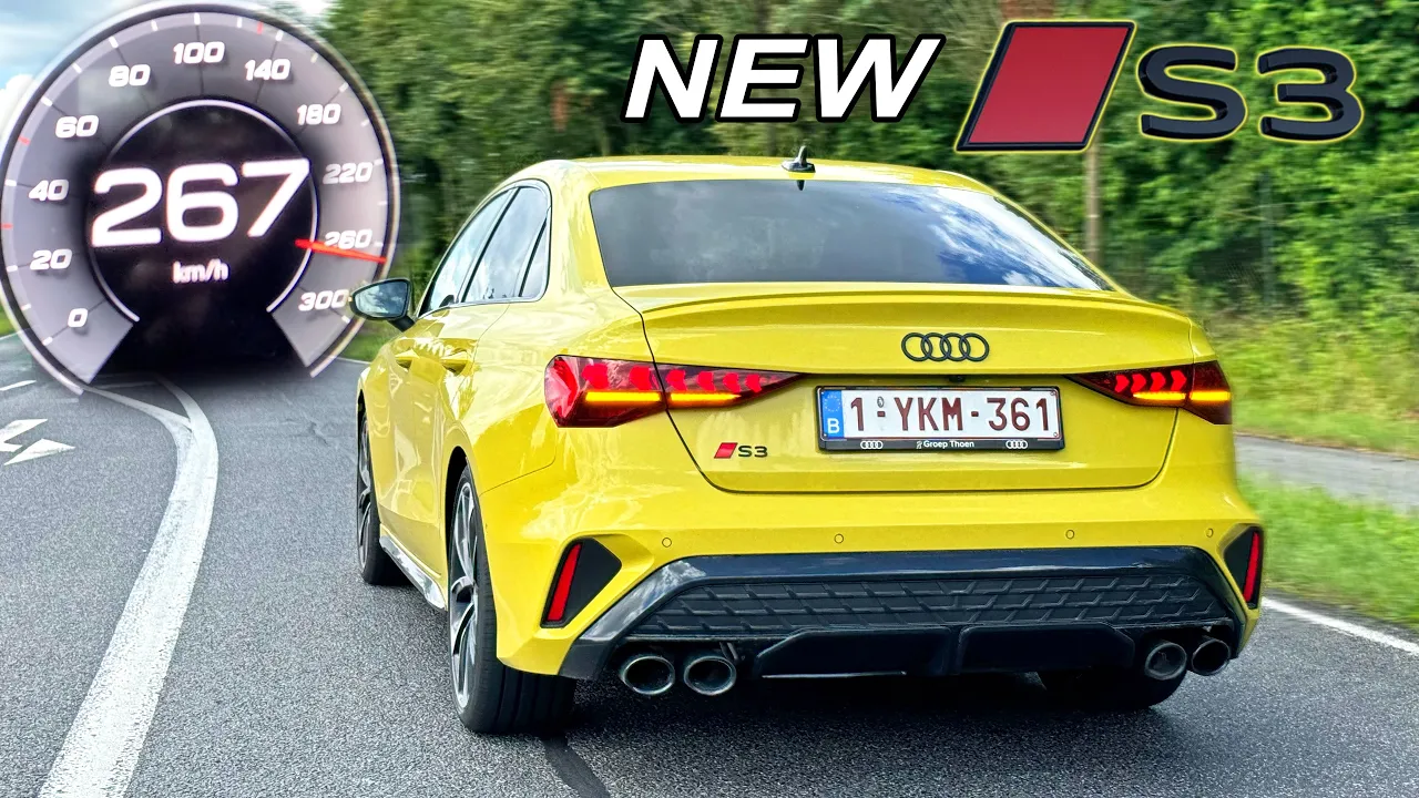 ALL NEW AUDI S3 8Y Facelift // 0-100 100-200 TOP SPEED SOUND & POV