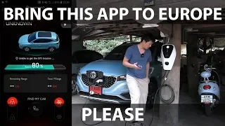MG ZS EV iSmart app walkthrough