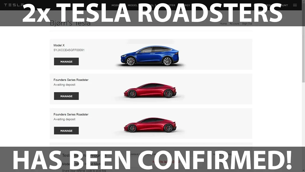 Tesla confirmed: We will get two Roadsters!