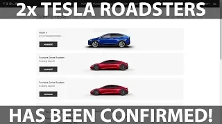 Tesla confirmed: We will get two Roadsters!