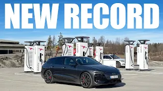 Audi S6 Avant E-Tron | Range Test @120KPH (75MPH) + NOISE TEST