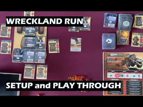 Wreckland Run Solo Board Game Setup and Play Through