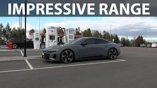 Audi e-tron GT range test