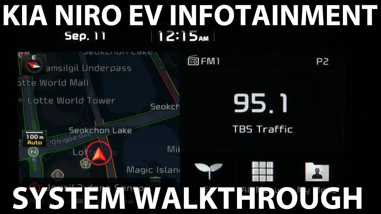 Kia Niro EV infotainment system walkthrough