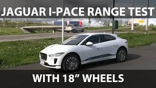 Jaguar I-Pace with 18" wheels range test