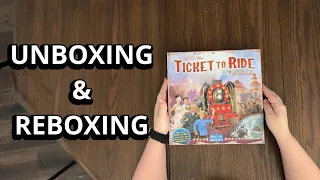 Ticket To Ride: Asia ( + Legendary Asia) Map Collection 1 Board Game - Unboxing and Reboxing