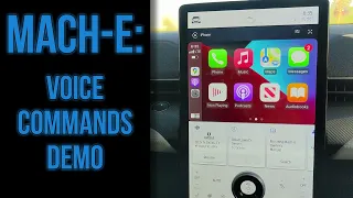 Mach-E Voice Commands - Ford SYNC 4A, Siri, Google Assistant/Android Auto