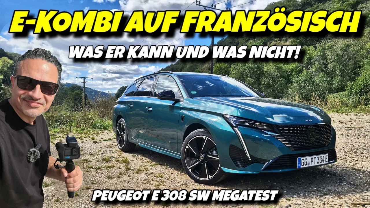 Peugeot e 308 SW Megatest. So weit kommt der elektro Kombi tatsächlich!